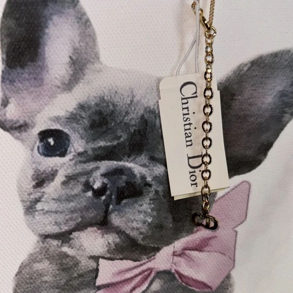 Christian Dior necklace CD/Emerald stone NWT - Picture 9 of 14